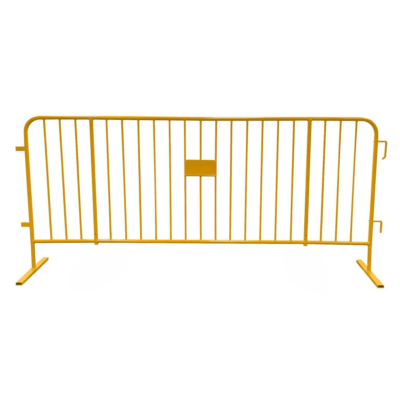 8.5 Ft Yellow Steel Barricade for Crowd Control with Flat Bases HD 1.0 Questions & Answers